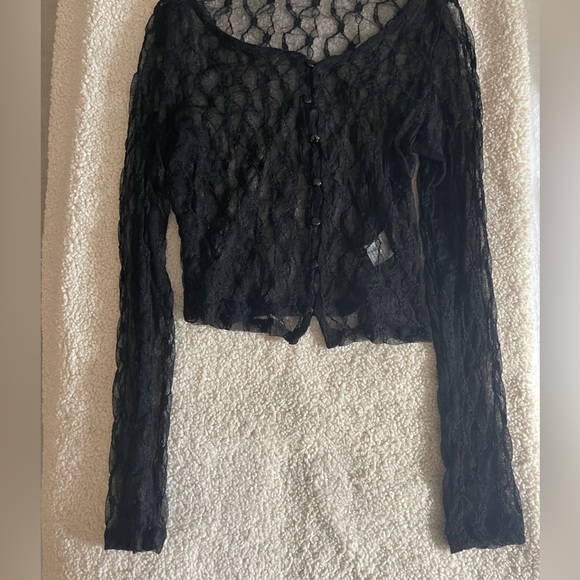 black mesh long sleeve - Picture 1 of 1